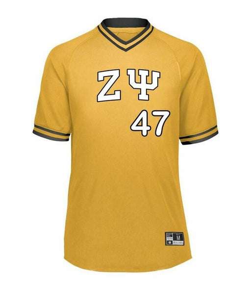 Zeta Psi Retro V-Neck Baseball Jerseys