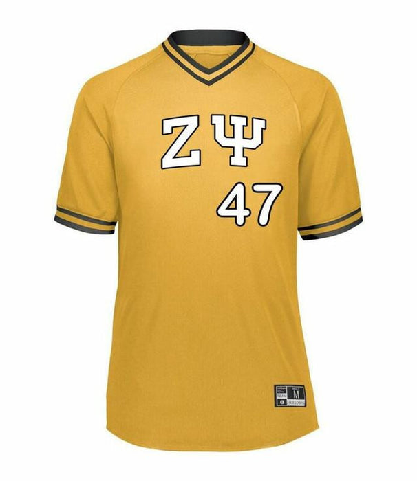 Zeta Psi Retro V Neck Baseball Jerseys Zeta Psi Retro V-Neck Baseball Jerseys