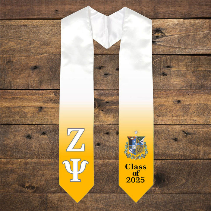 Zeta Psi Extra Fancy Greek Class Of Graduation Stole Zeta Psi Extra Fancy Greek Class Of  Graduation Stole