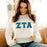 Zeta Tau Alpha 2 Day Ship Twill Long Sleeve Tee Zeta Tau Alpha - 2 Day Ship Twill Long Sleeve Tee