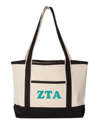 Zeta Tau Alpha Sailing Tote Bag Zeta Tau Alpha Sailing Tote Bag