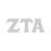 Zeta Tau Alpha Big Greek Letter Window Sticker Decal Zeta Tau Alpha Big Greek Letter Window Sticker Decal