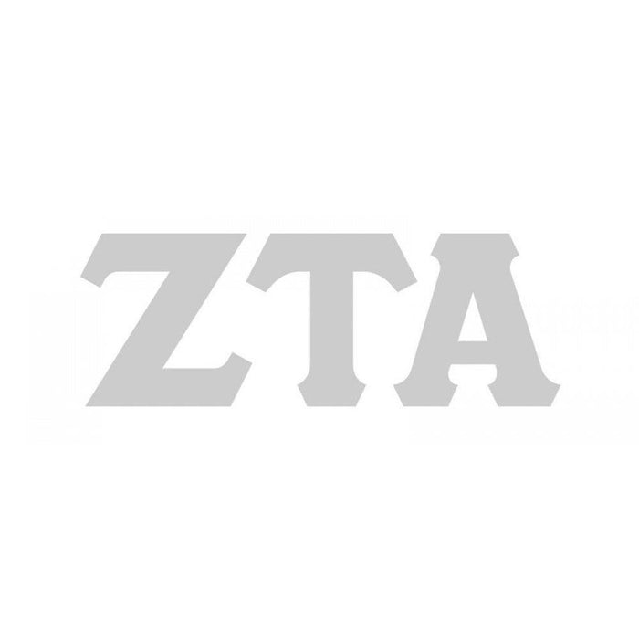 Zeta Tau Alpha Big Greek Letter Window Sticker Decal Zeta Tau Alpha Big Greek Letter Window Sticker Decal