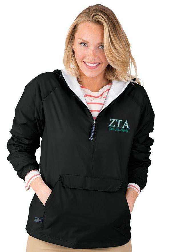 Zeta Tau Alpha Classic Windbreaker Pullover Zeta Tau Alpha Classic Windbreaker Pullover
