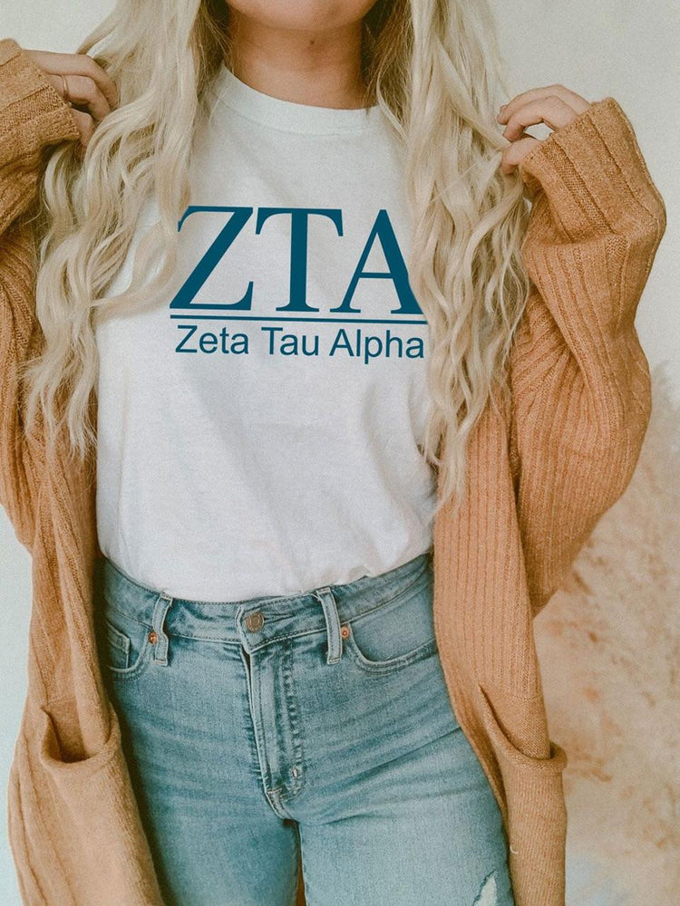 Zeta Tau Alpha Comfort Colors Heavyweight T Shirt Zeta Tau Alpha Comfort Colors Heavyweight T-Shirt