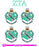 Zeta Tau Alpha Crest Sticker Sheet Zeta Tau Alpha Crest Sticker Sheet