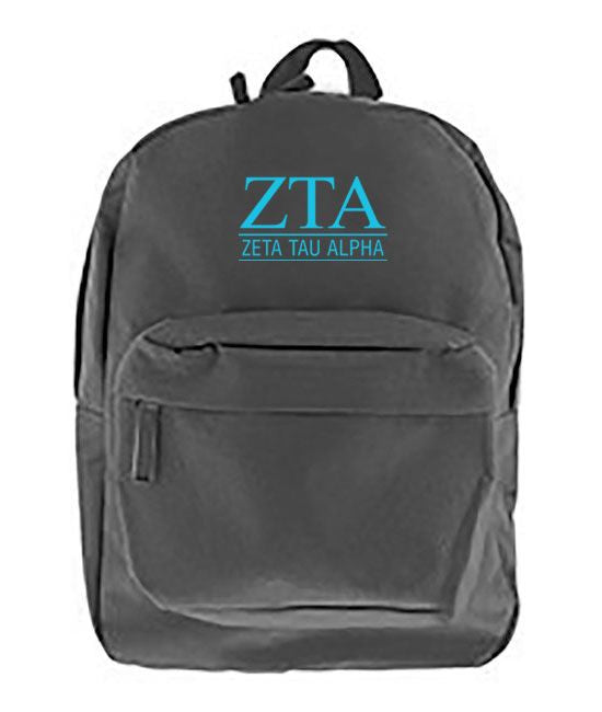 Zeta Tau Alpha Custom Text Backpack Zeta Tau Alpha Custom Text Backpack