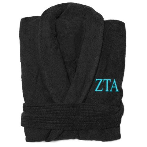 Zeta Tau Alpha Greek Letter Bathrobe Zeta Tau Alpha Greek Letter Bathrobe