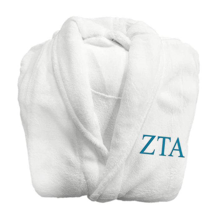 Zeta Tau Alpha Greek Letter Bathrobe Zeta Tau Alpha Greek Letter Bathrobe