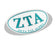 Zeta Tau Alpha Greek Letter Oval Decal Zeta Tau Alpha Greek Letter Oval Decal