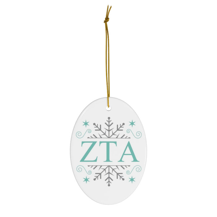 Zeta Tau Alpha Holiday Color Snowflake Christmas Ornaments Zeta Tau Alpha Holiday Color Snowflake Christmas Ornaments