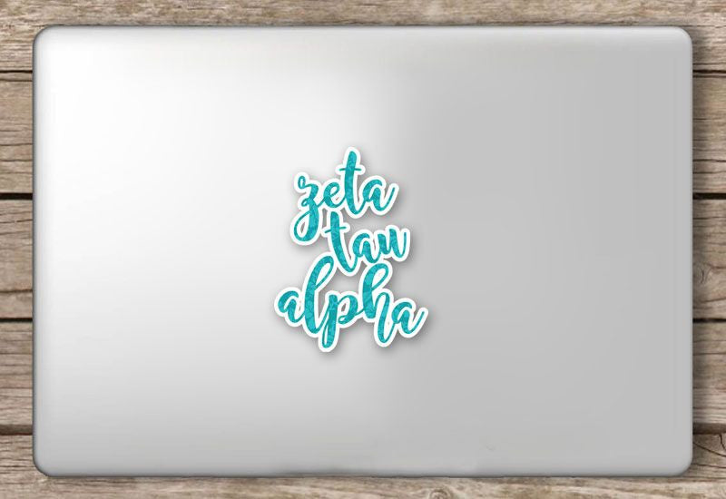 Zeta Tau Alpha Script Sticker Zeta Tau Alpha Script Sticker