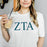 Printify Zeta Tau Alpha Lettered Tees $24.95! Zeta Tau Alpha Lettered Tees - $24.95!