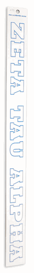 Zeta Tau Alpha Zeta Tau Alpha Long Window Decals Stickers