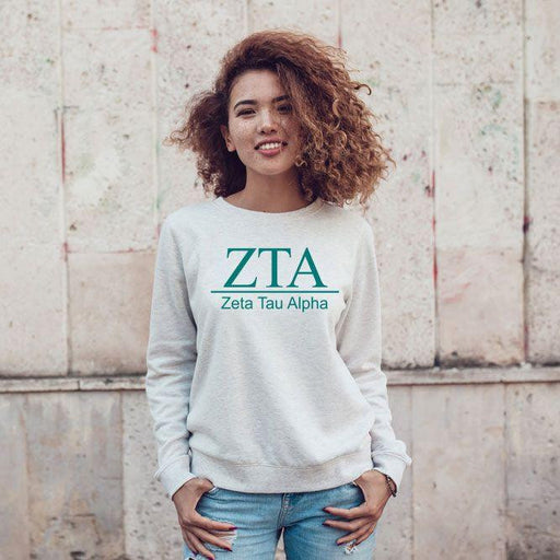 Zeta Tau Alpha Zeta Tau Alpha Message Crewneck Sweatshirts