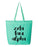 Zeta Tau Alpha Script Tote Bag Zeta Tau Alpha Script Tote Bag