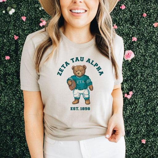 Zeta Tau Alpha Zeta Tau Alpha Teddy Bear Tee