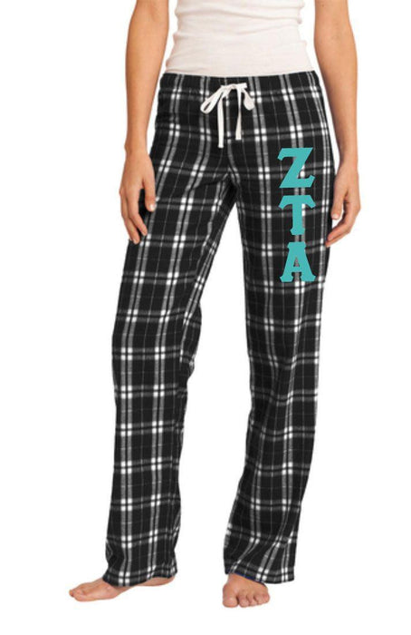 Zeta Tau Alpha Women's Flannel Plaid Pant Pj's Zeta Tau Alpha Women's Flannel Plaid Pant - PJ's