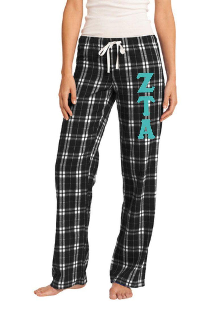 Zeta Tau Alpha Women's Flannel Plaid Pant Pj's Zeta Tau Alpha Women's Flannel Plaid Pant - PJ's