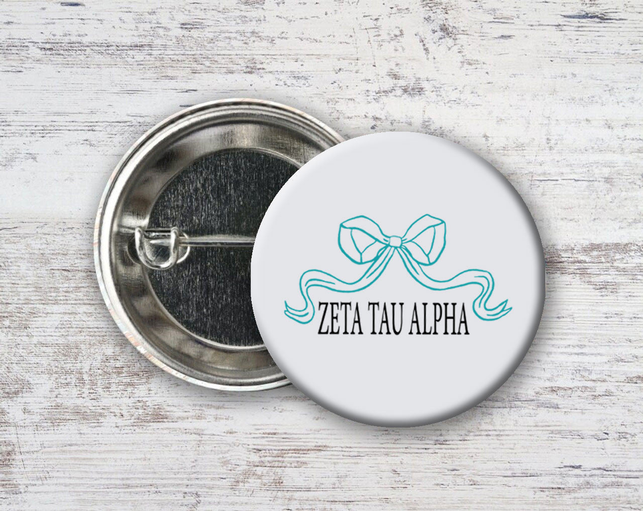 Zeta Tau Alpha Nickname Bow Pin Buttons Zeta Tau Alpha Nickname Bow Pin Buttons