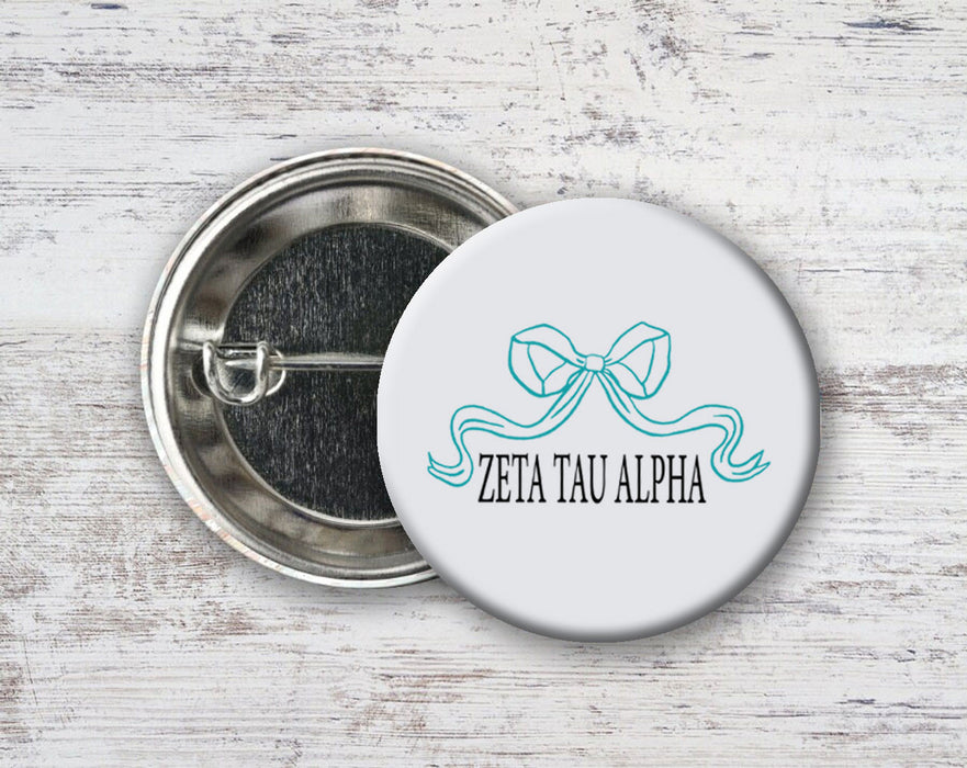 Zeta Tau Alpha Nickname Bow Pin Buttons Zeta Tau Alpha Nickname Bow Pin Buttons