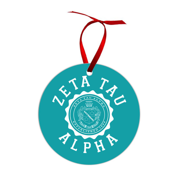 Zeta Tau Alpha Shield Christmas Ornaments Zeta Tau Alpha Shield  Christmas Ornaments