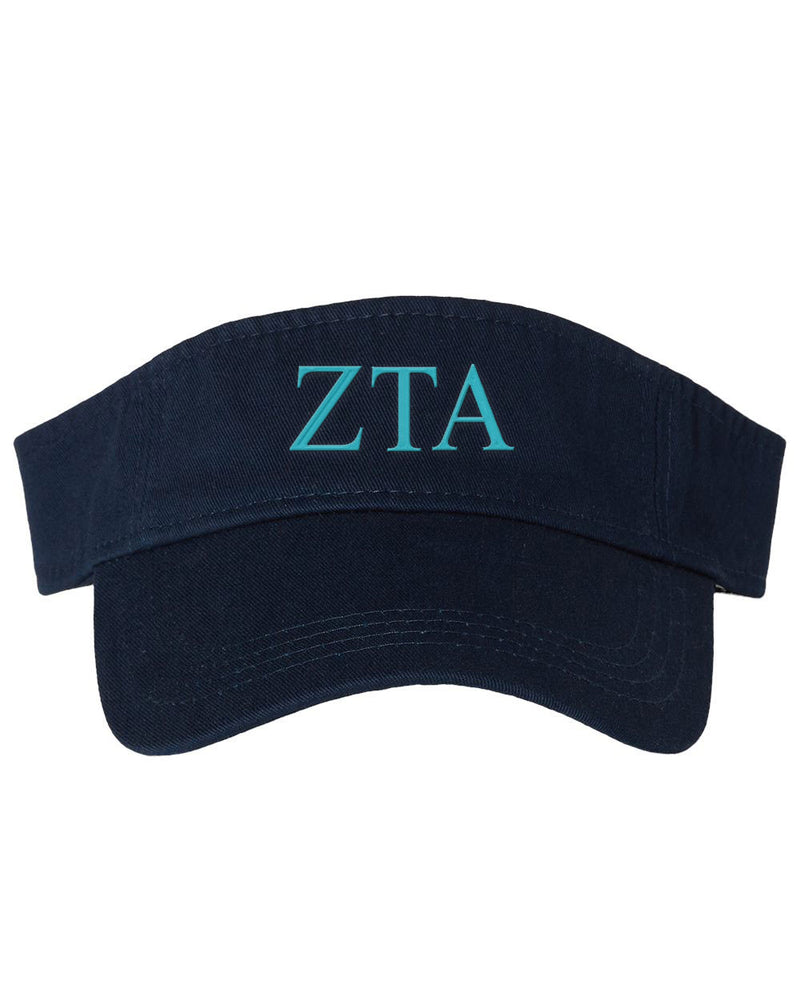 Zeta Tau Alpha Greek Letter Visor Zeta Tau Alpha Greek Letter Visor