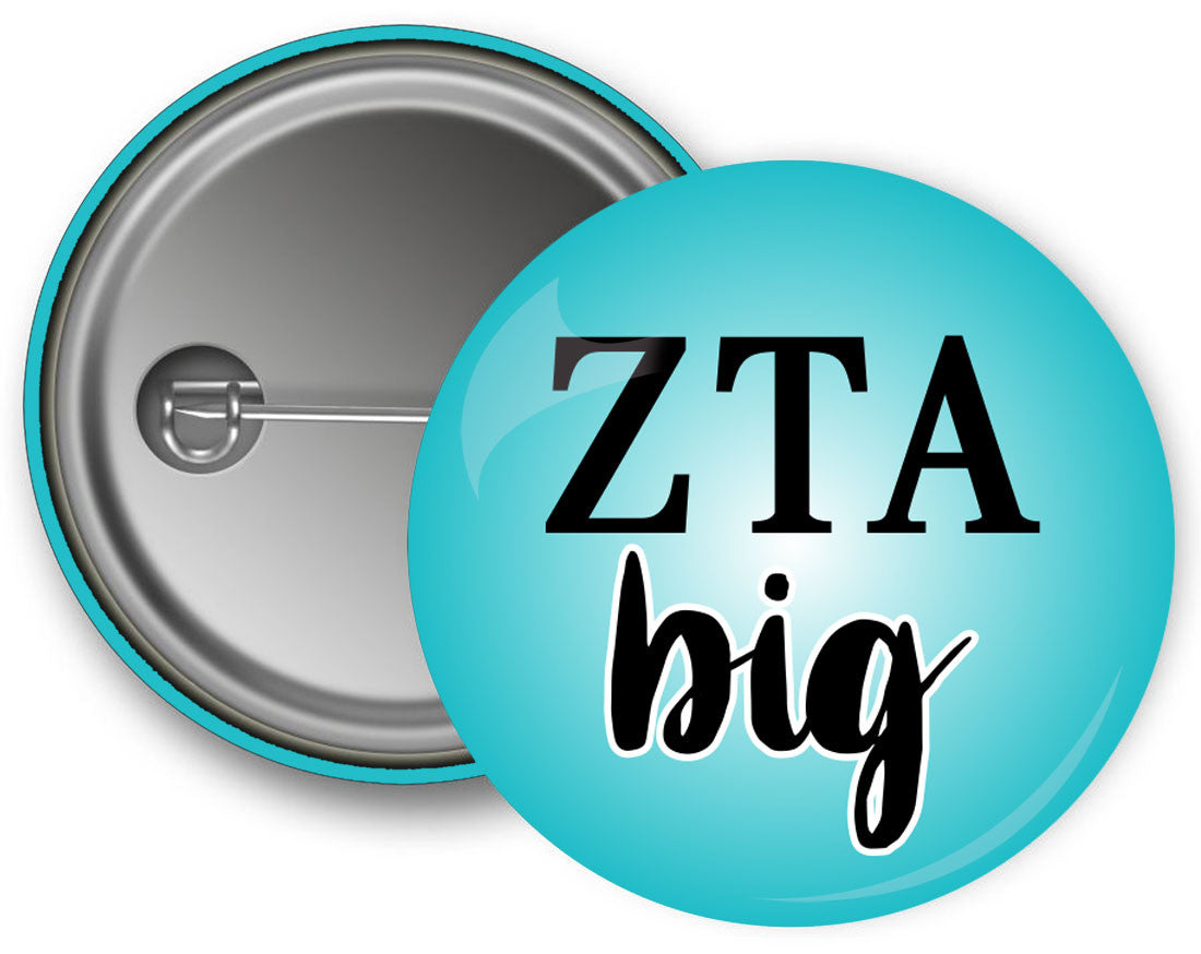 Zeta Tau Alpha Big Button Zeta Tau Alpha Big Button