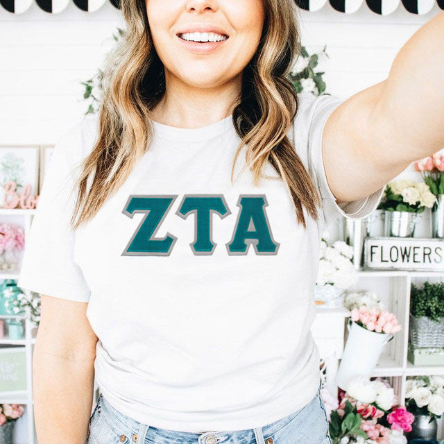 Zeta Tau Alpha Custom Twill Tee Zeta Tau Alpha Custom Twill Tee