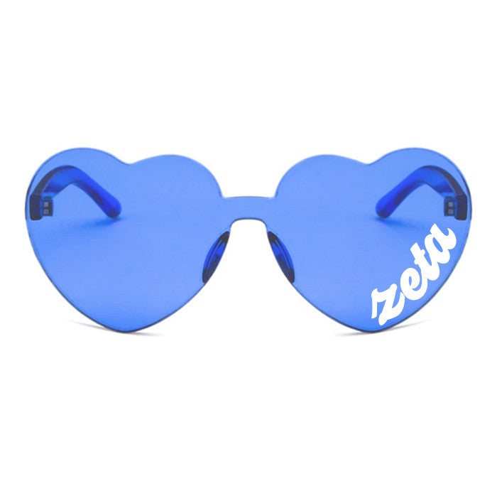 Zeta Tau Alpha Heart Shaped Sunglasses Zeta Tau Alpha Heart Shaped Sunglasses