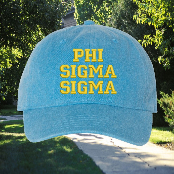 Phi Sigma Sigma Comfort Colors Varsity Hat