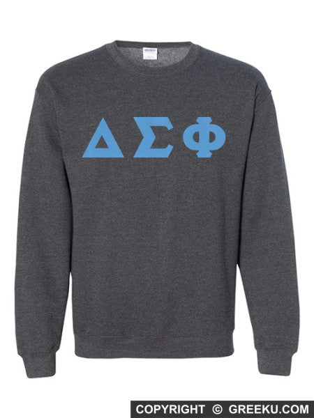 Delta Sigma Phi Crewneck Letters Sweatshirt