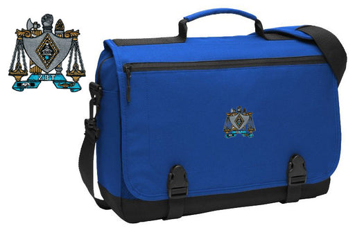 Zeta Beta Tau Crest Messenger Briefcase