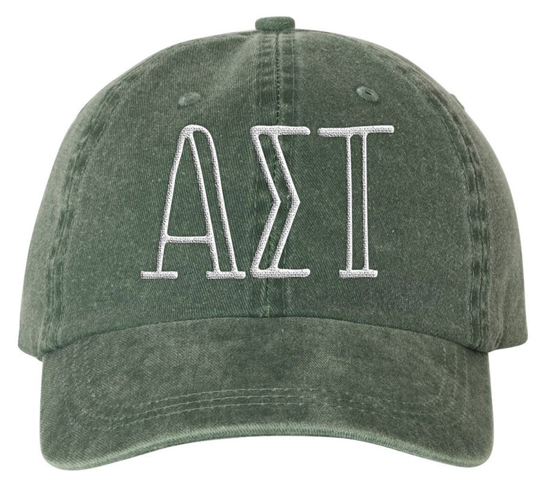Alpjha Sigma Tau Sorority Greek Carson Embroidered Hat