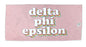 Delta Phi Epsilomn Plush Retro Beach Towel