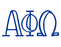 Alpha Phi Omega Inline Greek Letter Sticker - 2.5