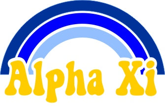 Alpha Xi Delta End of The Rainbow Sorority Decal