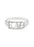 Kappa Alpha Theta Sterling Silver Ring with Lab Created Clear Diamond
