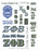 Zeta Phi Beta Multi Greek Decal Sticker Sheet