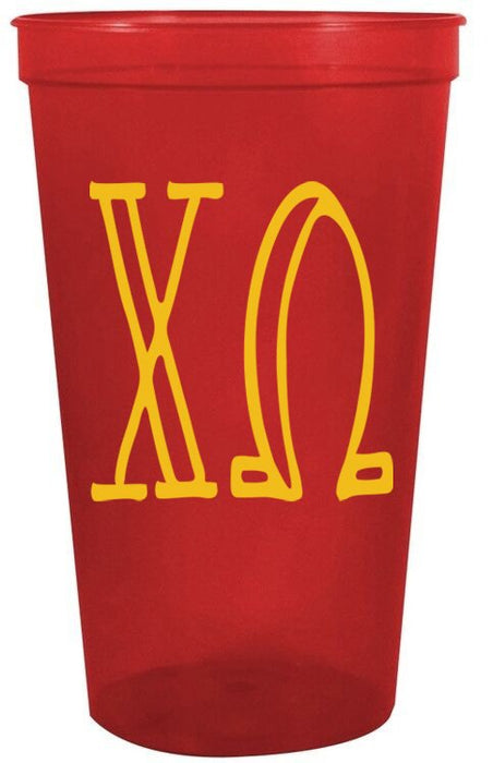 Chi Omega Inline Giant Plastic Cup