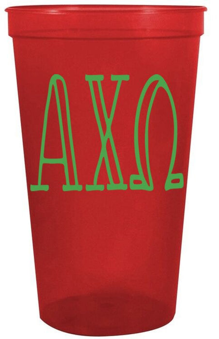 Alpha Chi Omega Inline Giant Plastic Cup