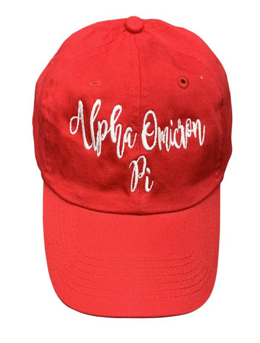 Alpha Omicron Pi Sky Script Hat