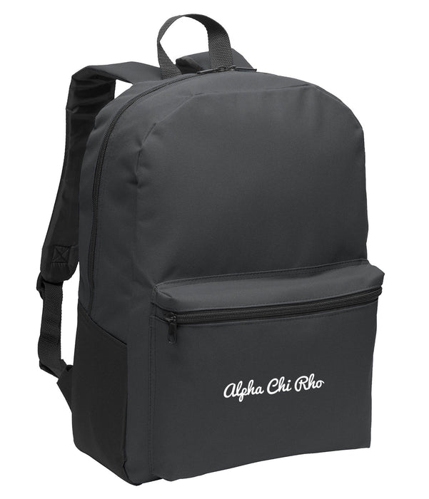 Alpha Chi Rho Cursive Embroidered Backpack