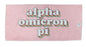 Alpha Omicron Pi Plush Retro Beach Towel
