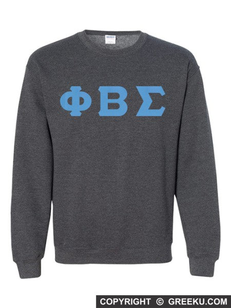 Phi Beta Sigma Crewneck Letters Sweatshirt