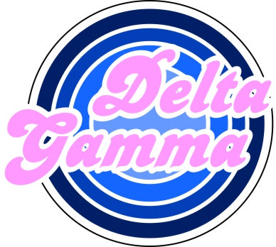 Delta Gamma Funky Circle Sticker