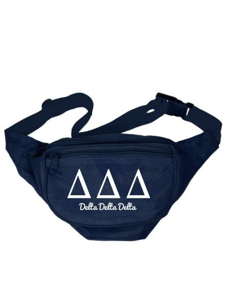 Delta Delta Delta Collegiate Cursive Fanny Pack