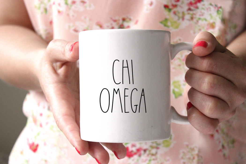 Chi Omega Modern Coffee Mug