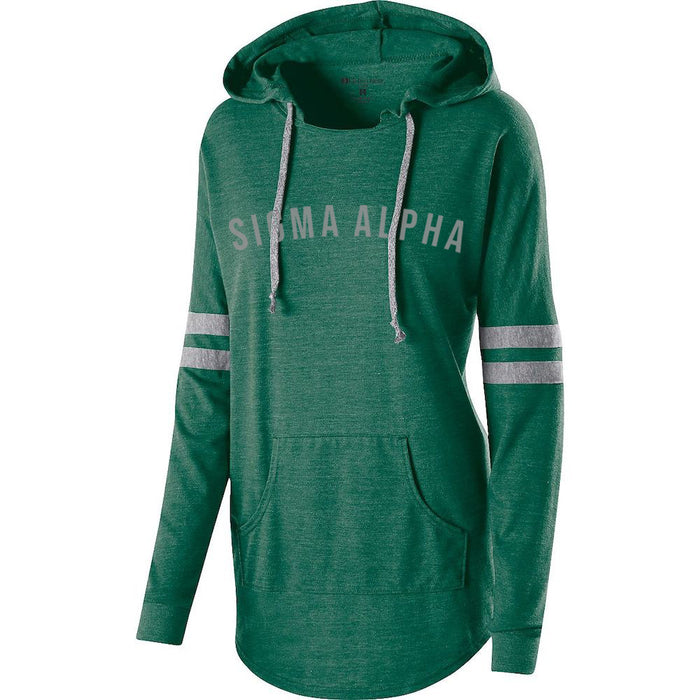 Sigma Alpha Hooded Low Key Pullover