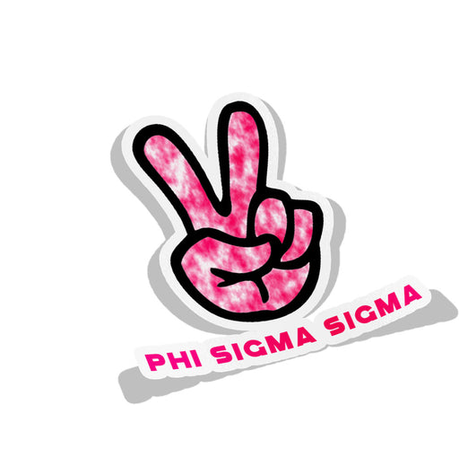 Phi Sigma Sigma Peace Sorority Decal